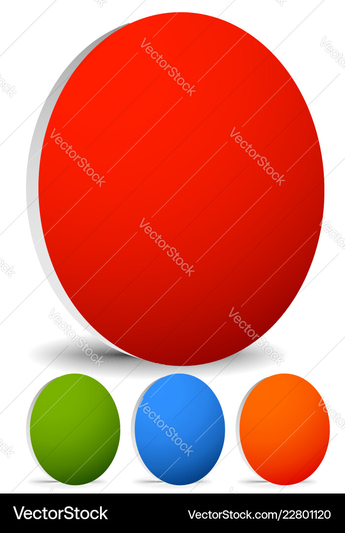 Empty circle icons buttons circles with blank Empty circle icons buttons circles with blank vector image