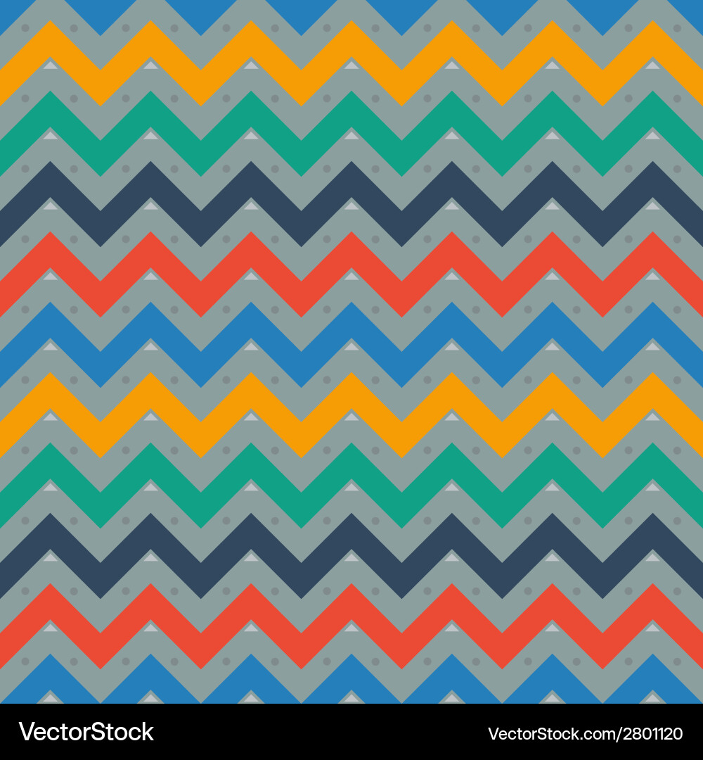 Geometric Zigzag Pattern vector image