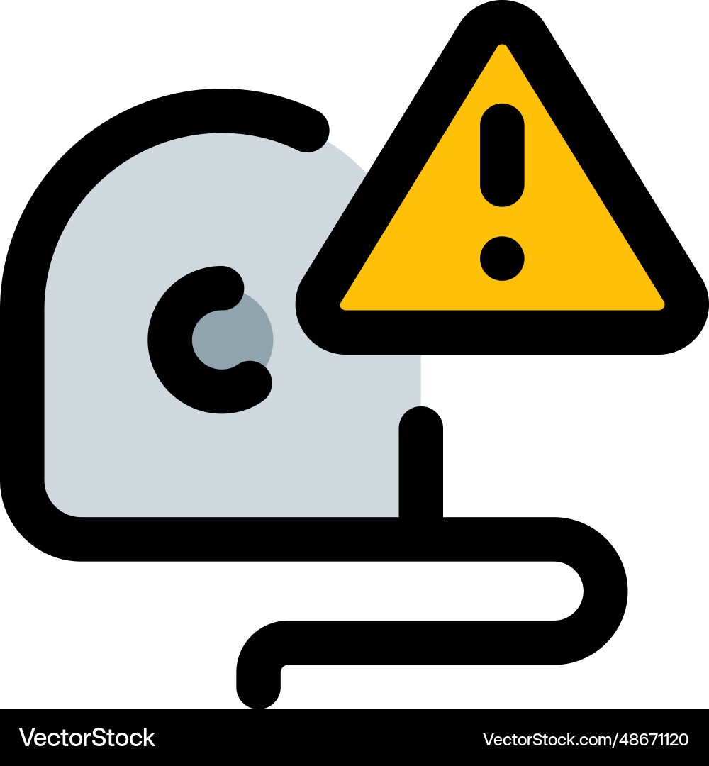 Guideline of warning given during measurement Vector Image