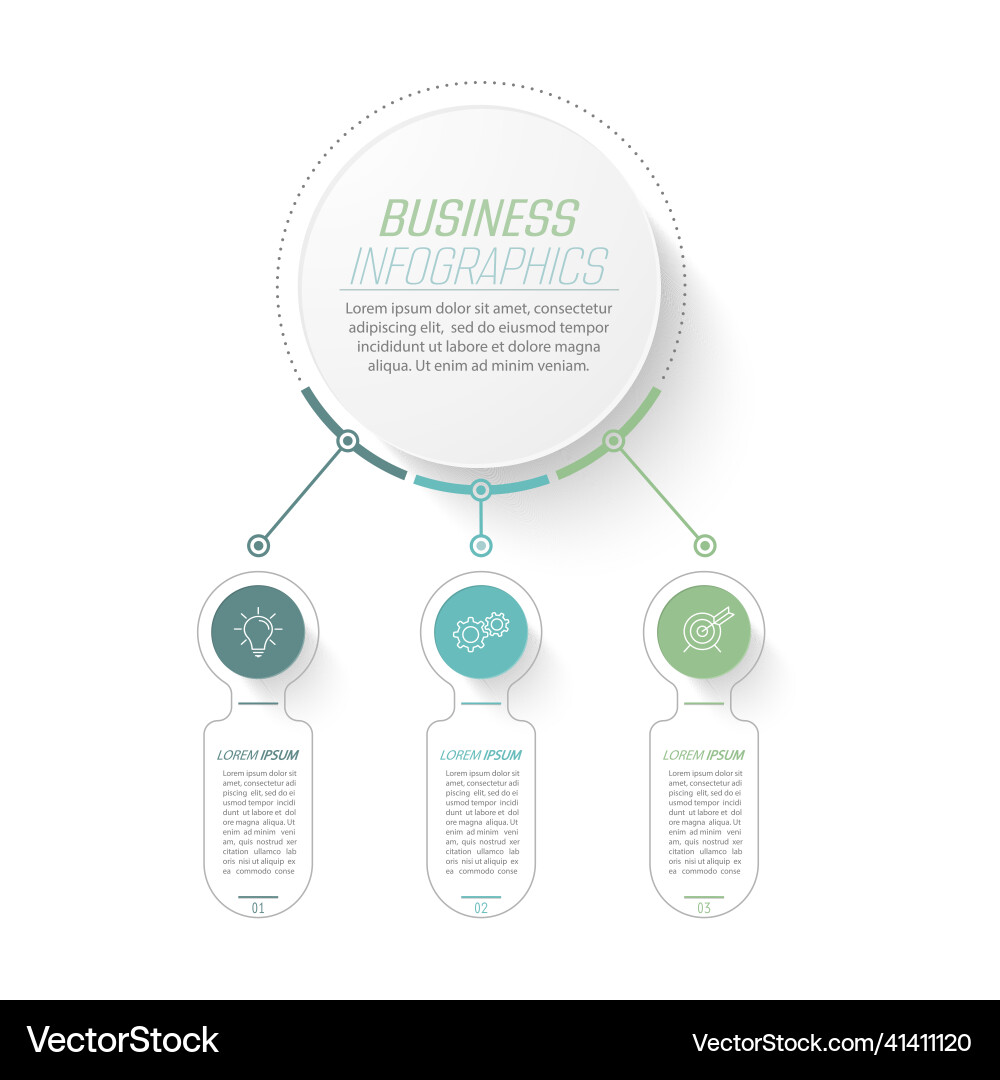 Infographics visualization of business data Infographics visualization of business data vector image