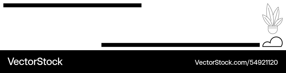 Minimalistic banner with horizontal lines Minimalistic banner with horizontal lines Vector Image