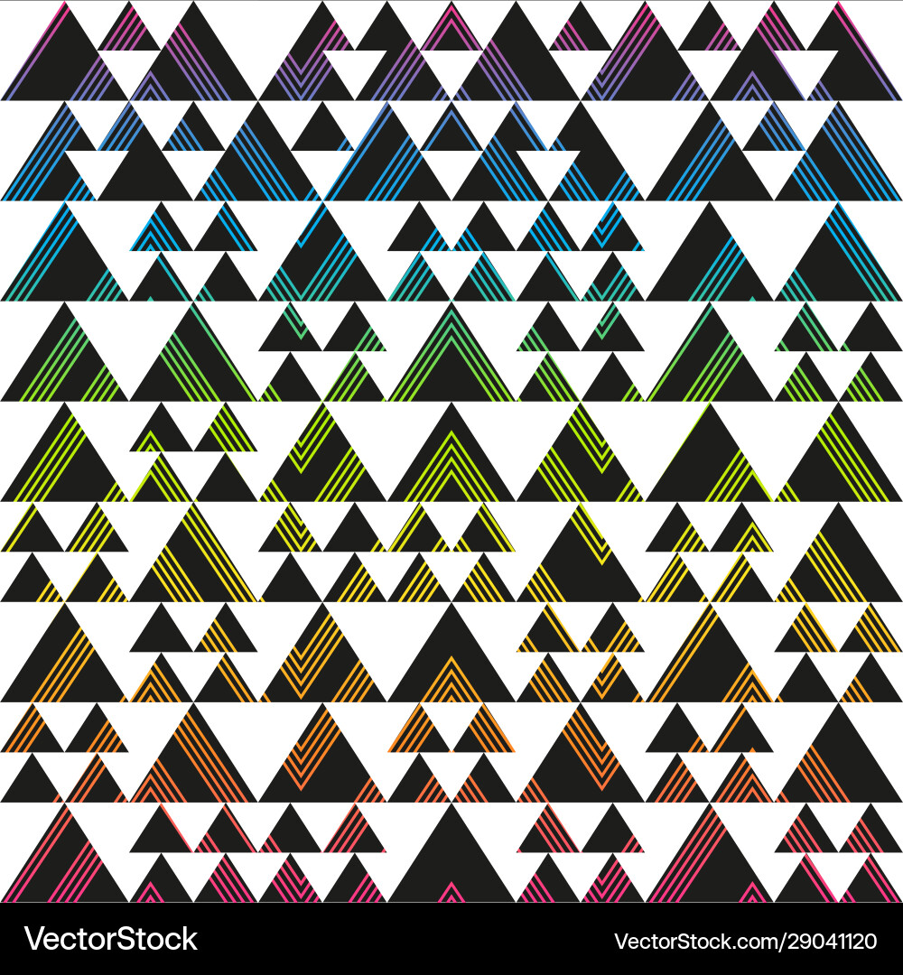Retro Triangle Pattern vector image