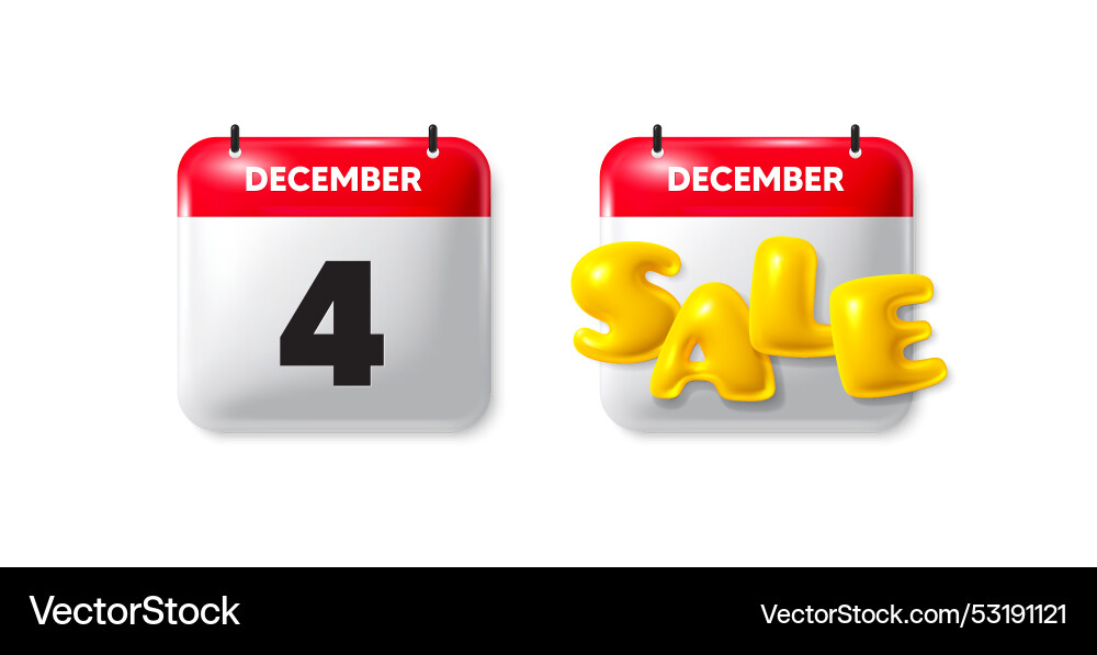 4th day of the month icon event schedule date vector image