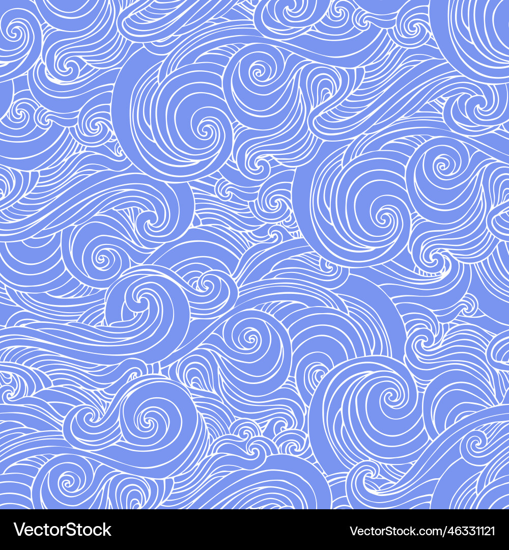 Abstract Ocean Wave Pattern vector image