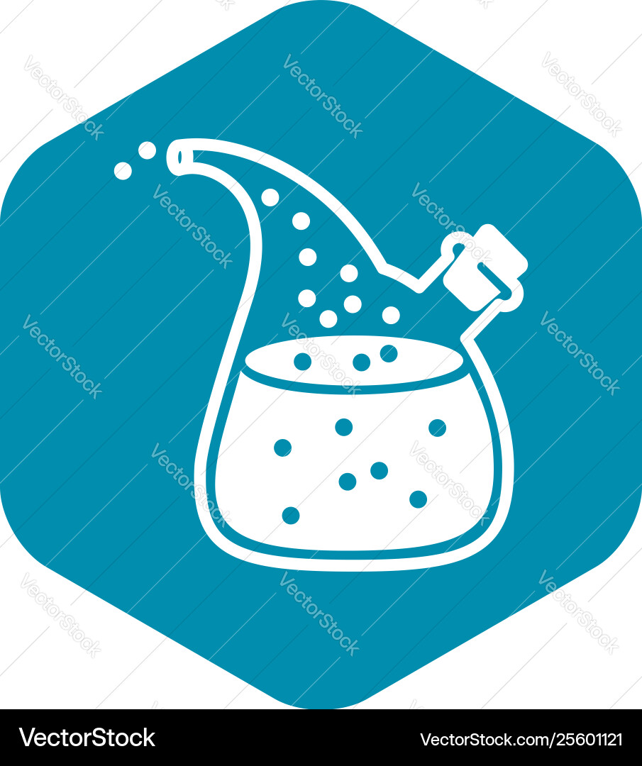 Boiling Laborkolben Ikone einfach Stil Boiling Laborkolben Ikone einfach Stil Vektorbild