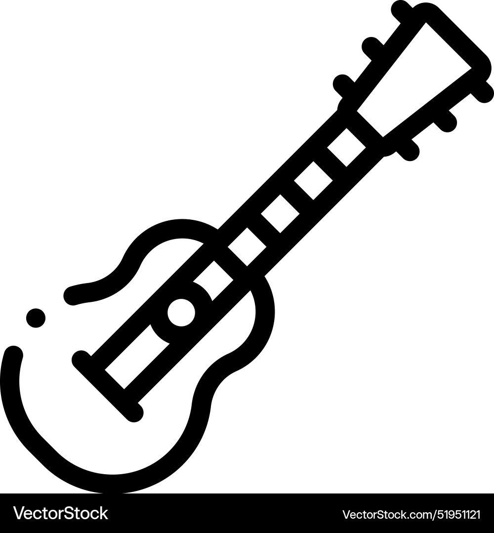 Charango icon thin linear style design isolated Charango icon thin linear style design isolated vector image