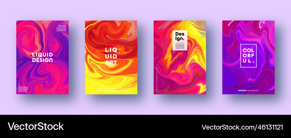 Colorful abstract geometric background liquid Vector Image