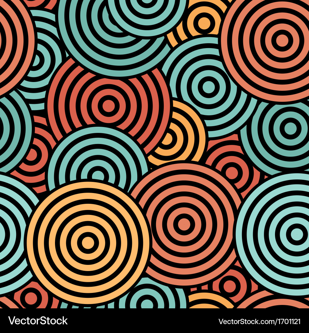 Concentric Circles Pattern vector image