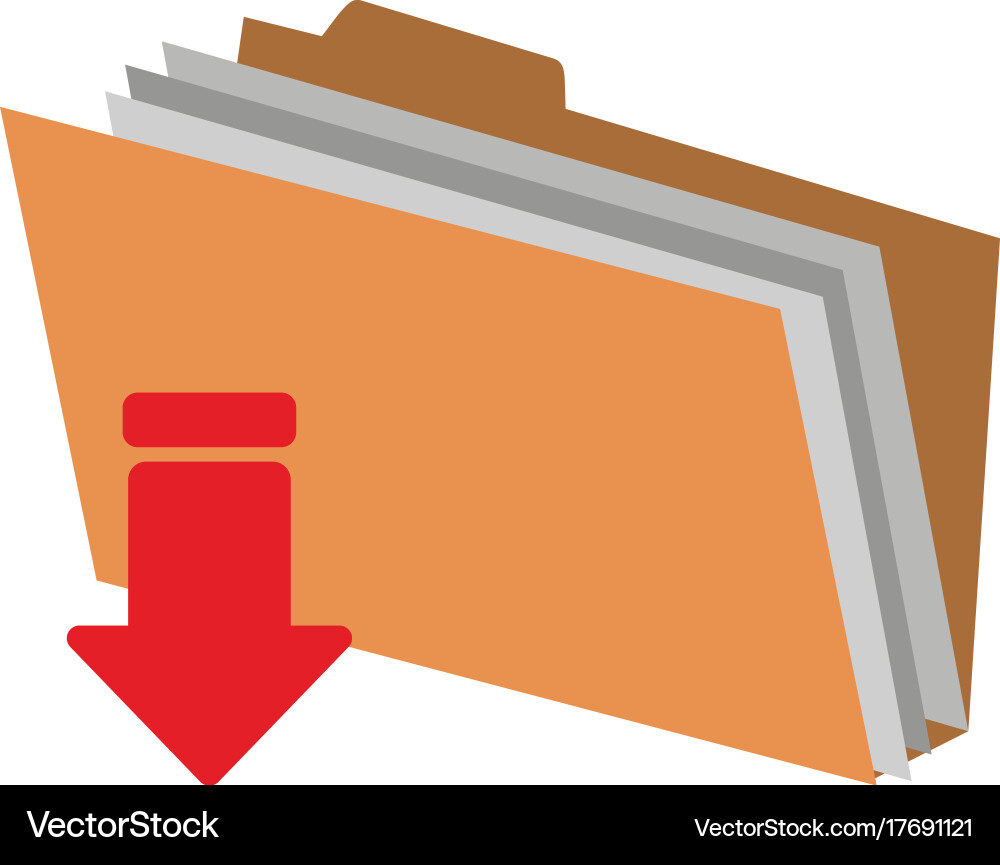 File folder icon image vector image