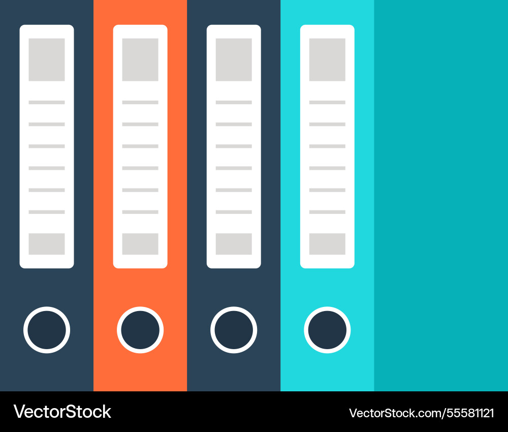 Files flat web icon concept Files flat web icon concept vector image