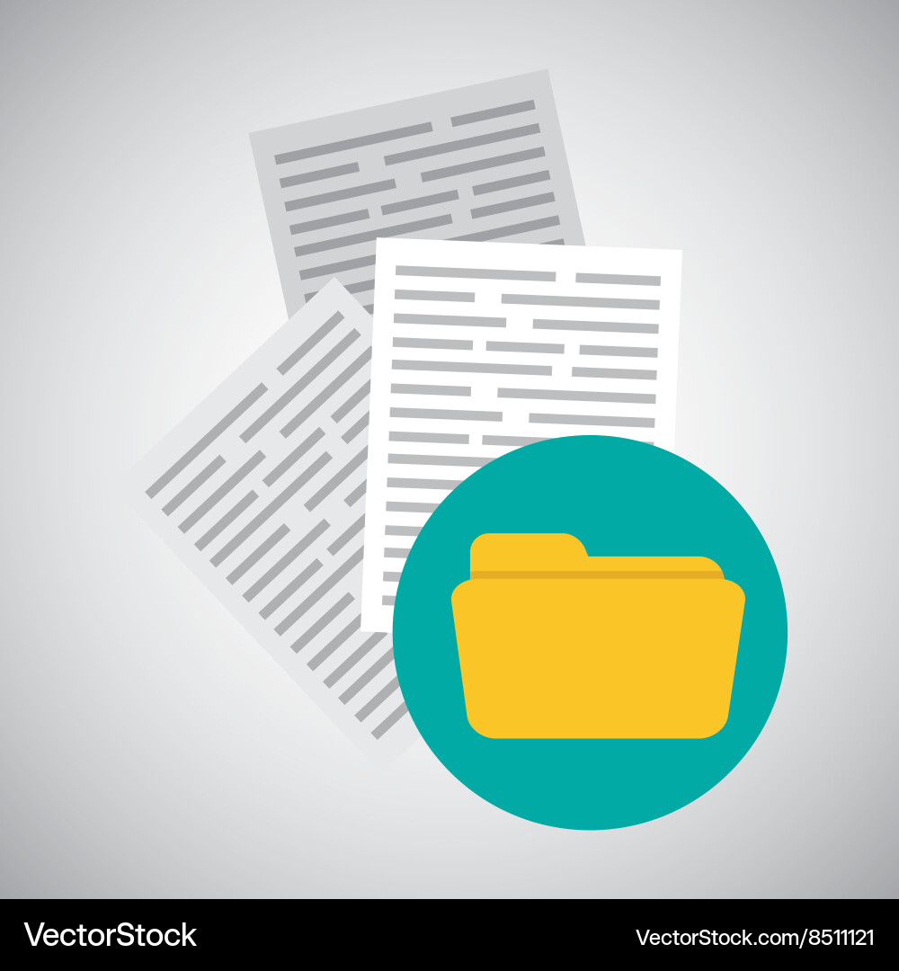 Flat about security system vector image