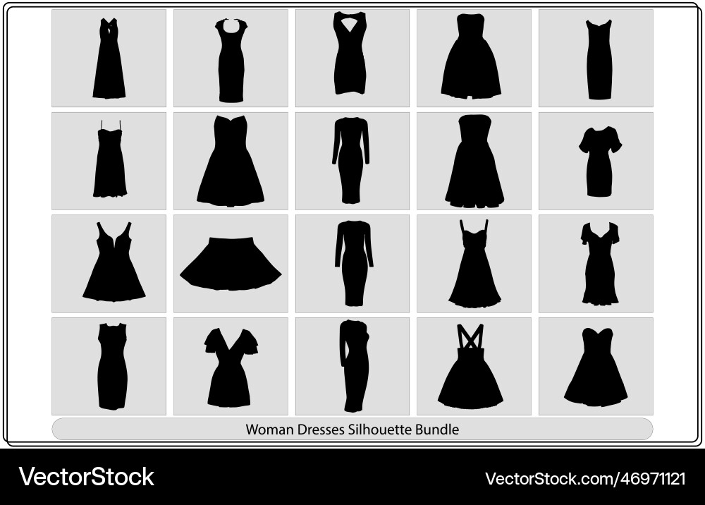 Frau Kleider silhouette Frau Kleider silhouette vektorbild