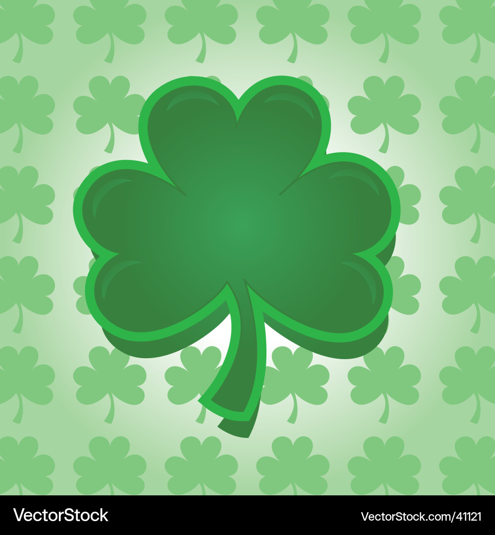 Green Shamrock Icon Royalty Free Vector Image - VectorStock