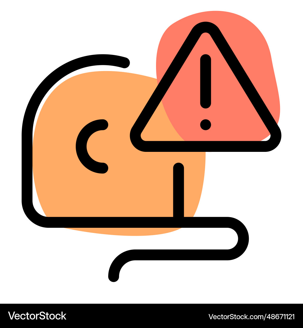 Guideline of warning given during measurement Vector Image