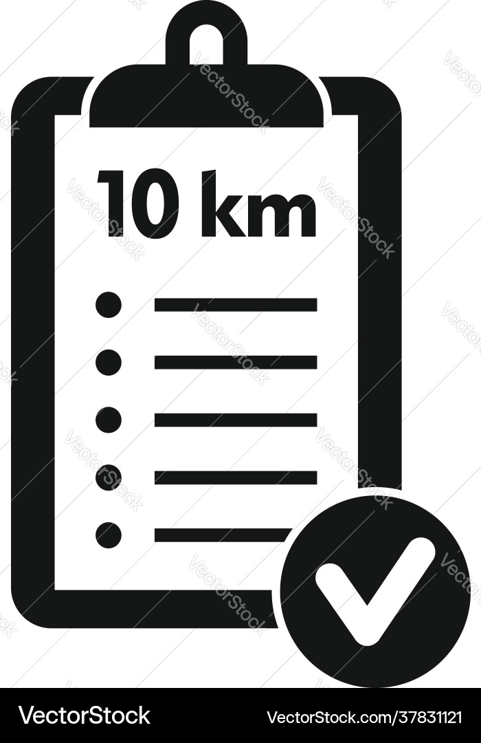 Running clipboard icon simple style Running clipboard icon simple style vector image