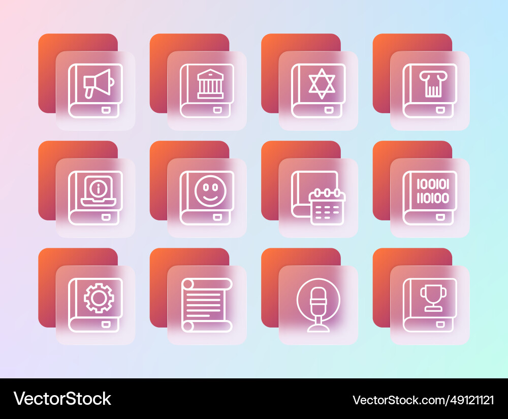 Set line history book decree parchment scroll Set line history book decree parchment scroll vector image