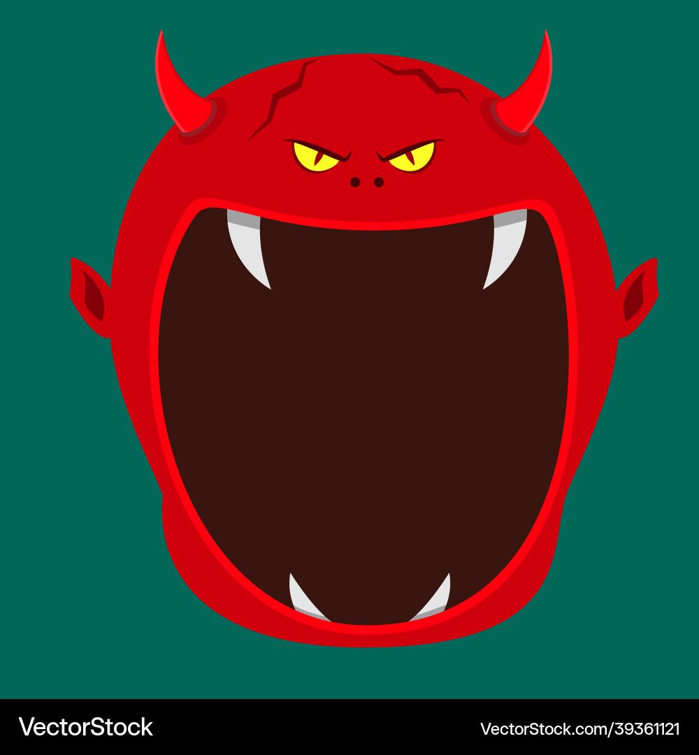 Devil mouth Vector Images & Graphics for Commercial Use | VectorStock