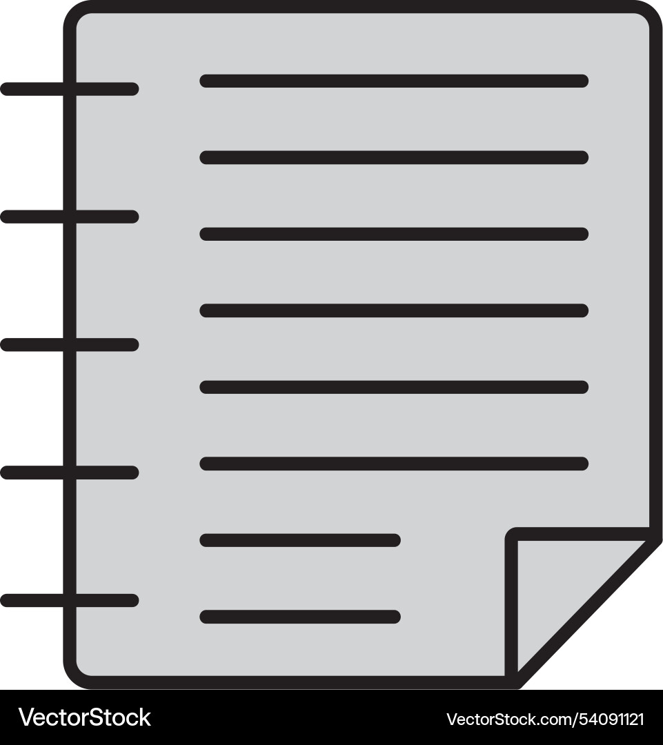 Task line filled icon design vector image