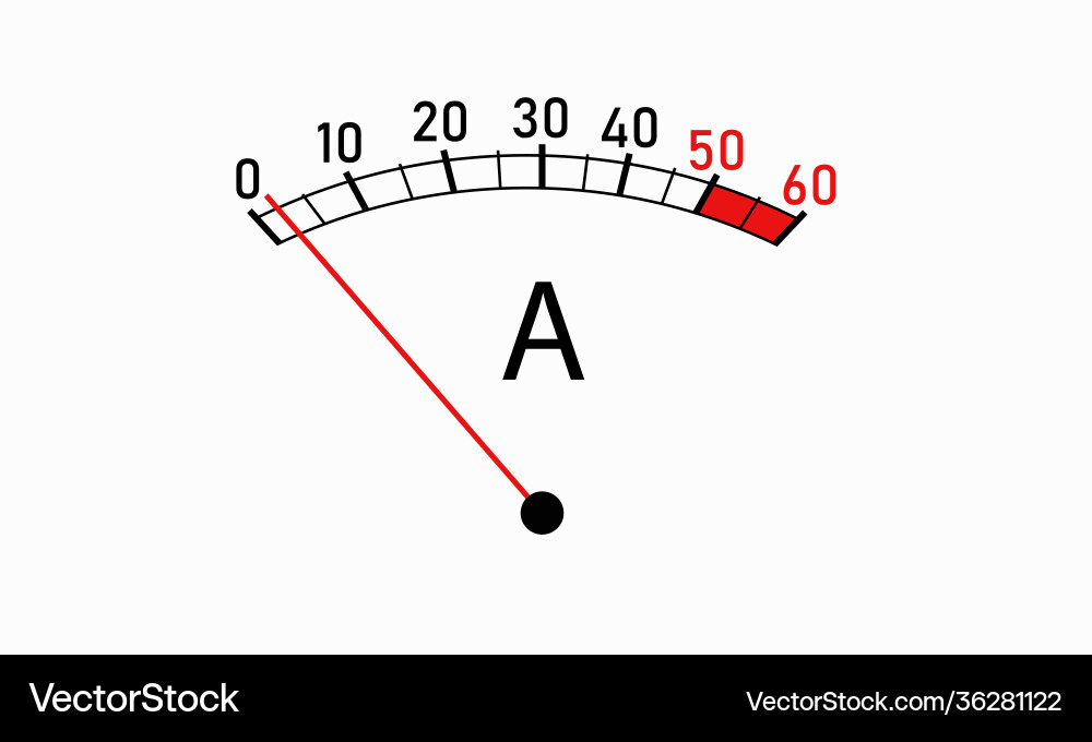 Control and measuring switch device Vector Image