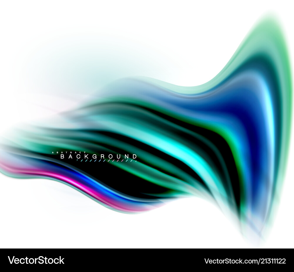 Fluid Color Blend Abstract Background Vector Image