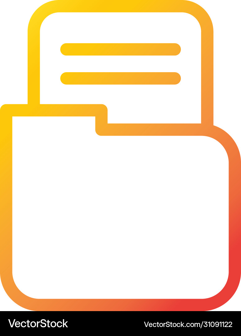 Folder file data internet web technology interface vector image