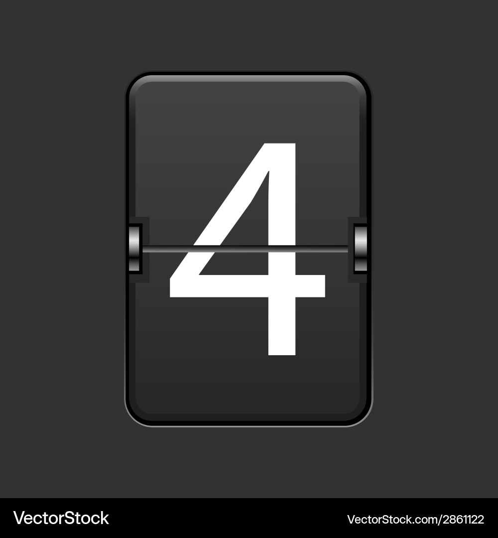 Modern Numeric Scoreboard vector image