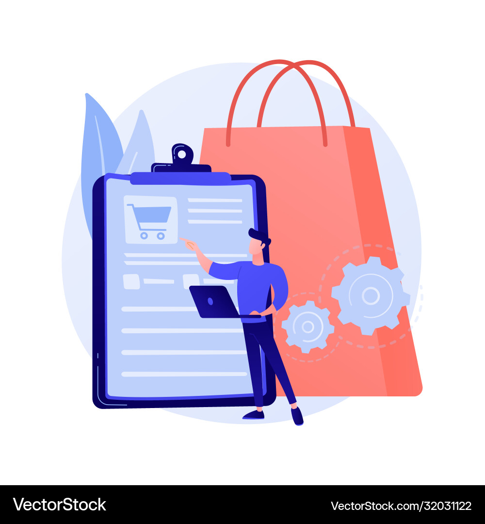 Order tracking program concept metaphor Order tracking program concept metaphor Vector Image
