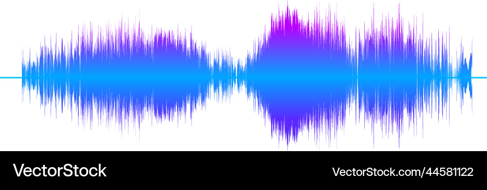 Sound noise effect color gradient audio wave Sound noise effect color gradient audio wave vector image