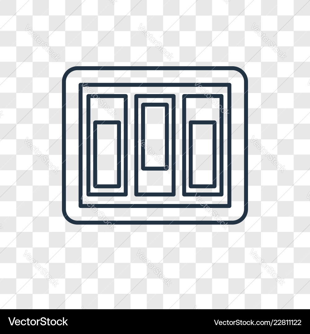 Switch concept linear icon isolated Switch concept linear icon isolated vector image