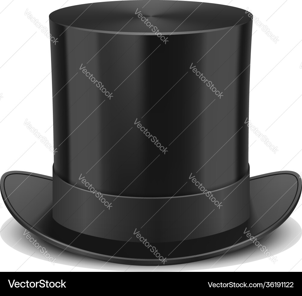 Top hat Top hat vector image