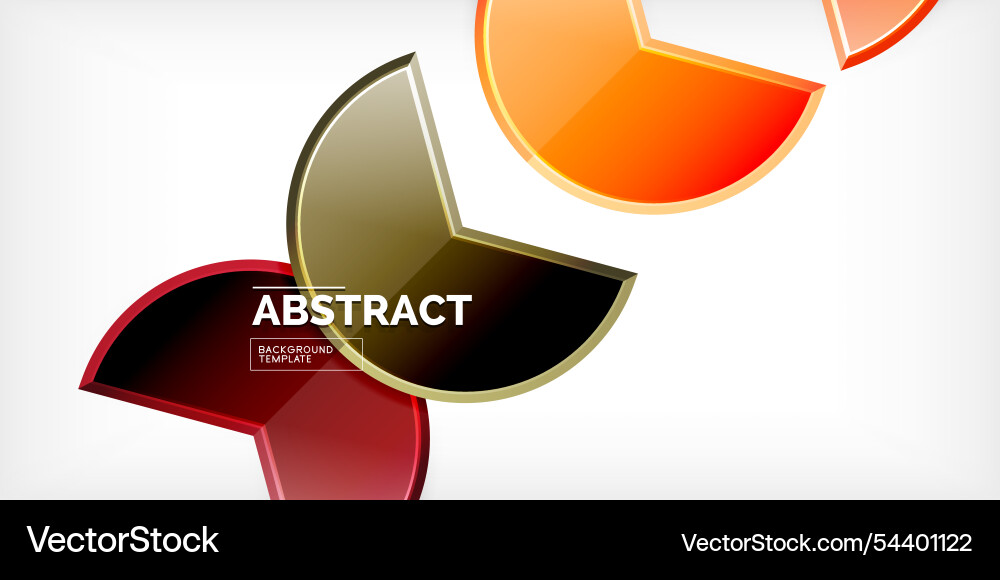 Trendy round shapes with triangular angle design Trendy round shapes with triangular angle design Vector Image