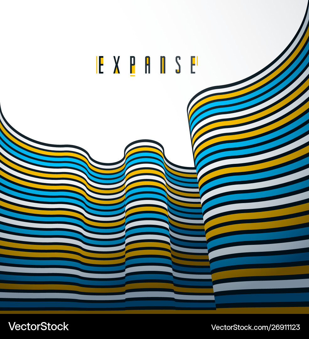 3d abstract lines in perspective background 3d abstract lines in perspective background Vector Image