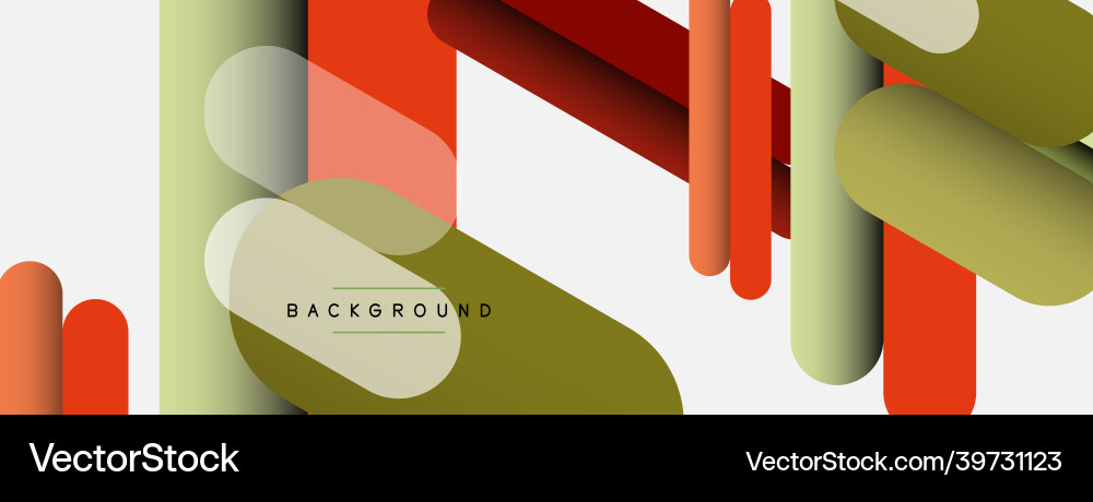 Abstract background round shapes lines Vector Image