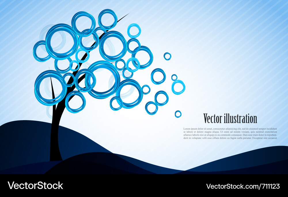 Abstract Tree Background vector image