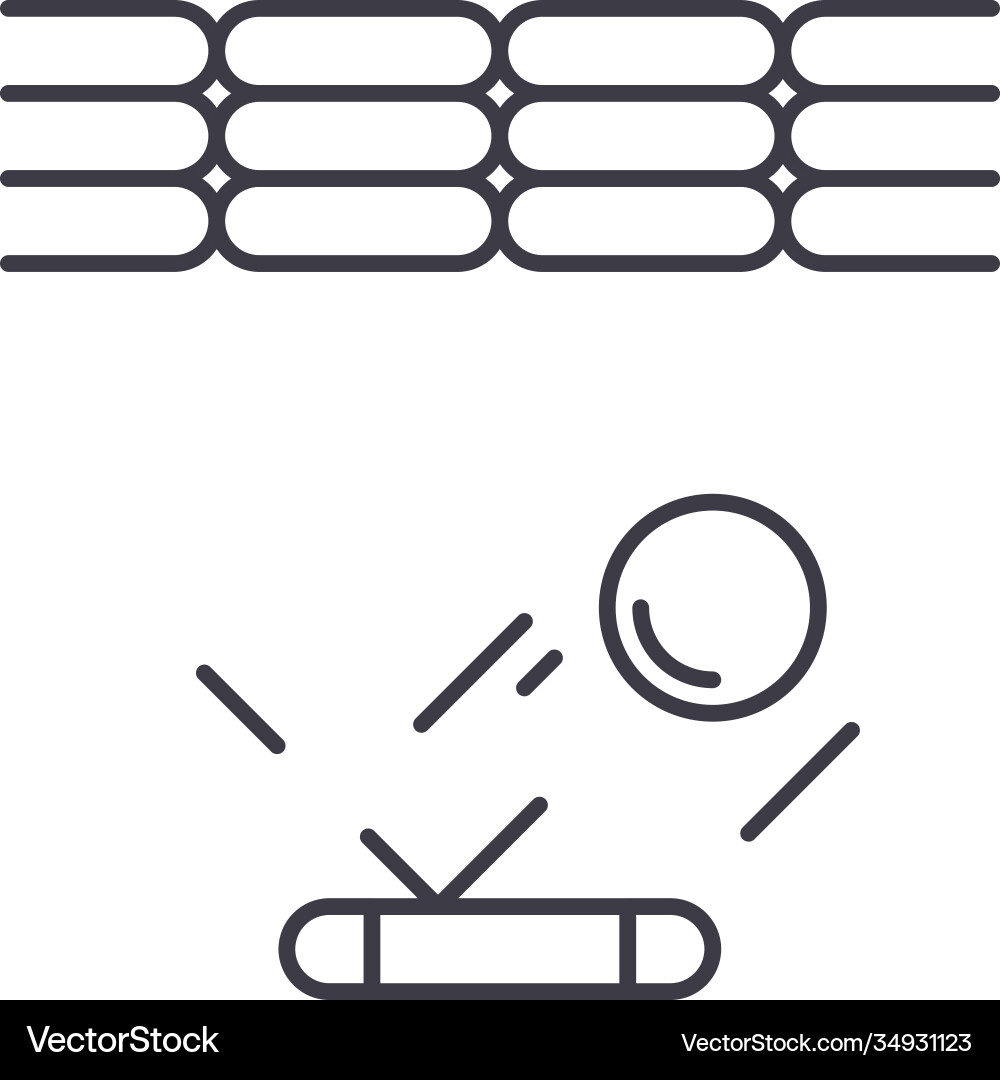 Computer game icon linear isolated Computer game icon linear isolated Vector Image