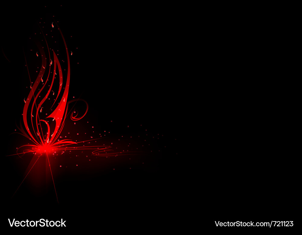 Dynamic Red Sparkle Effect vector image