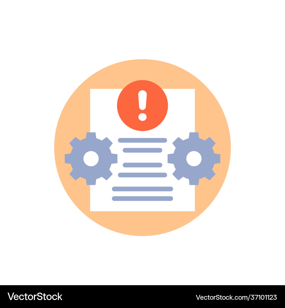Error report or failed test icon vector image