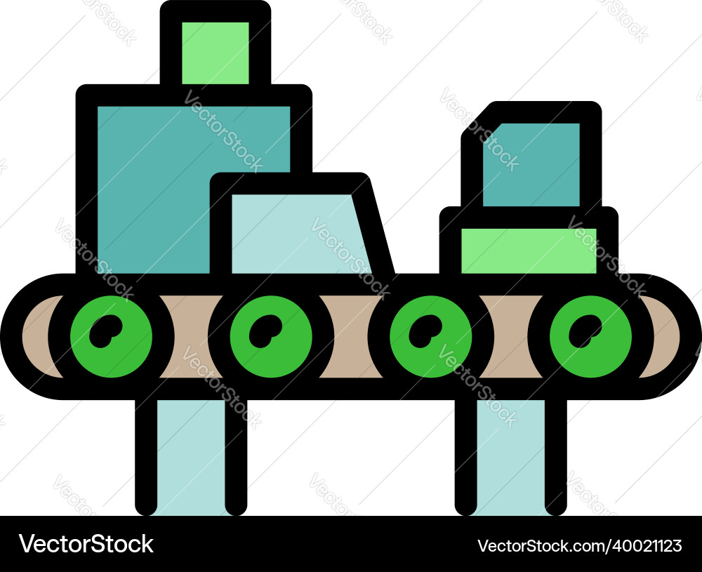 Garbage sorting icon color outline Garbage sorting icon color outline Vector Image