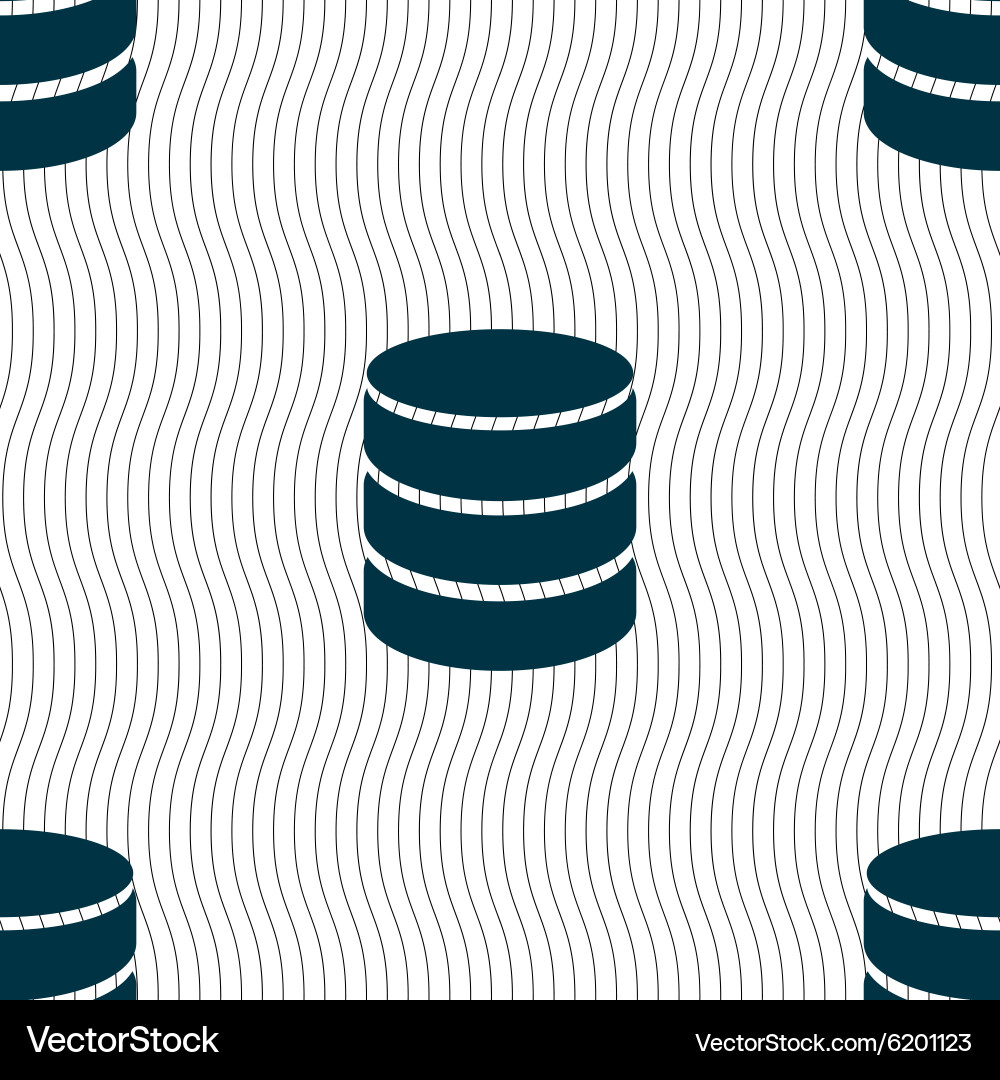 Hard disk and database sign icon flash drive stick vector image