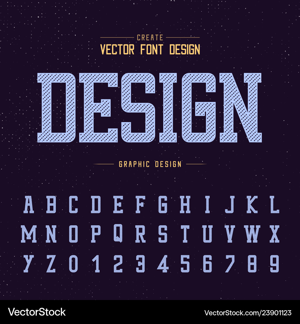 Line dotted font and alphabet typeface Line dotted font and alphabet typeface vector image