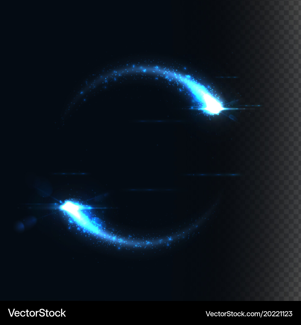 Magic frame consist of glowing particles Vector Image