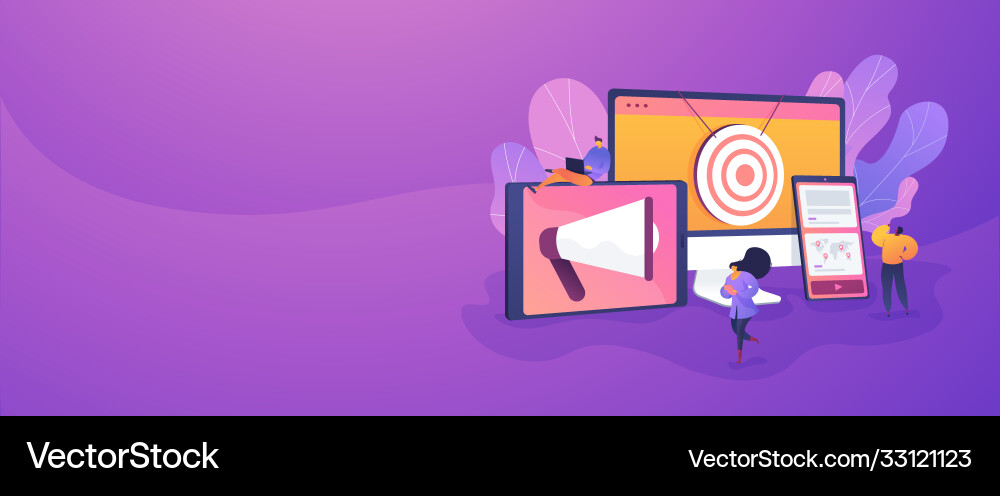 Multi device targeting web banner concept Multi device targeting web banner concept vector image