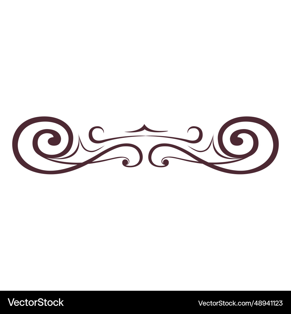 Ornamented lines divider – Royalty-Free Vector | VectorStock, image size:1000x1080