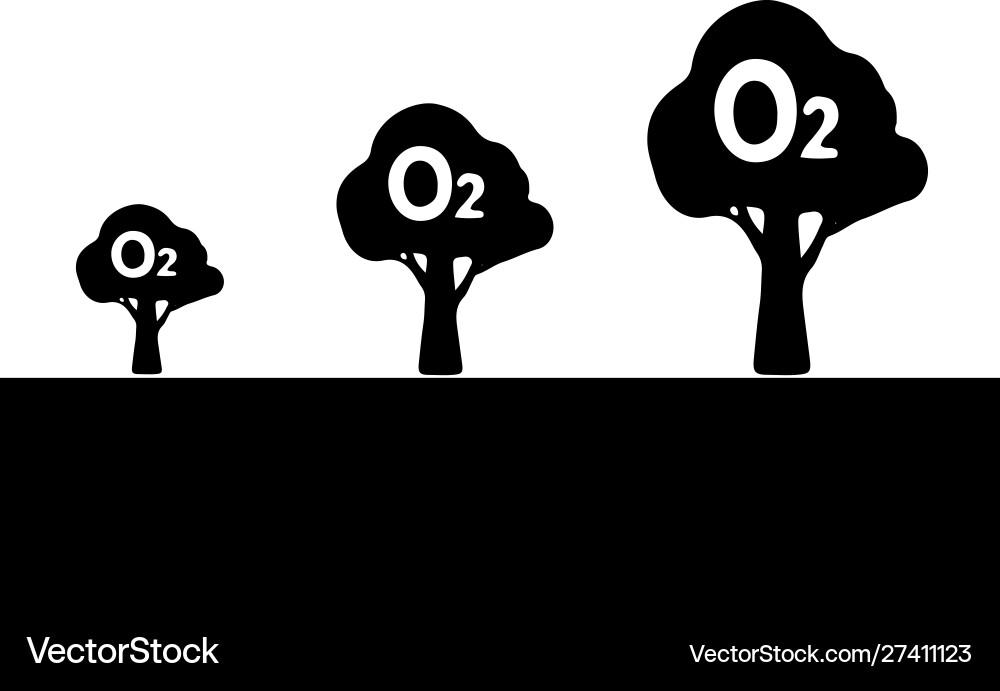 Oxygen o2 icon Vector Image