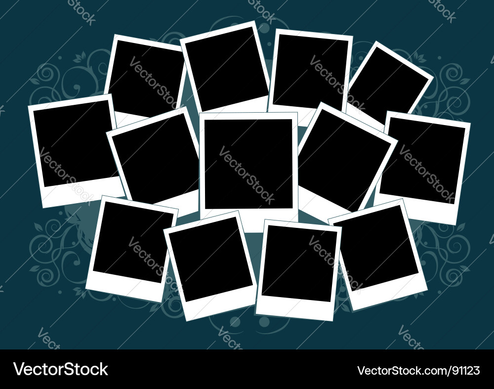 Retro Polaroid Frames Vector Image