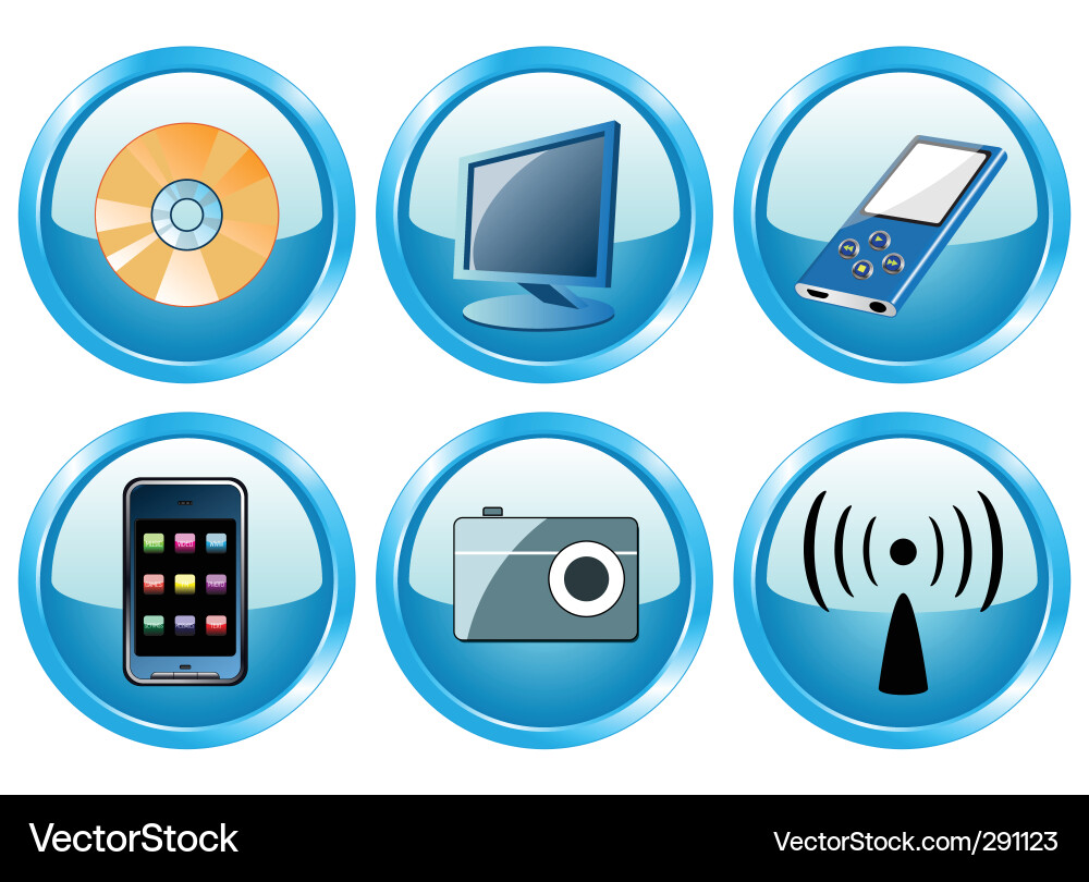 Web buttons Vector Image