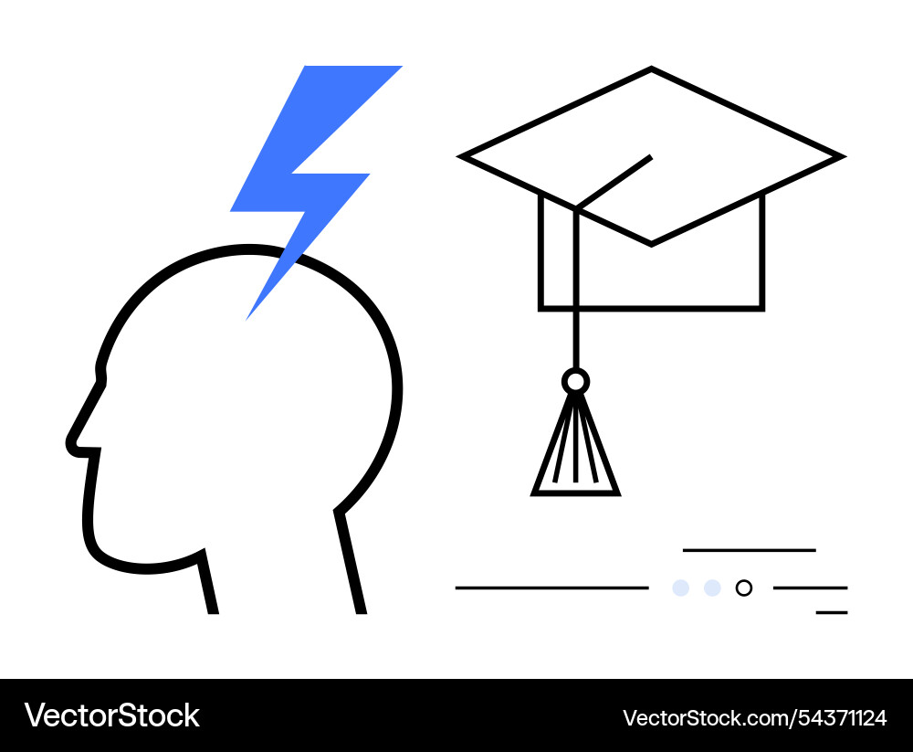 Abstract representation of learning vector image