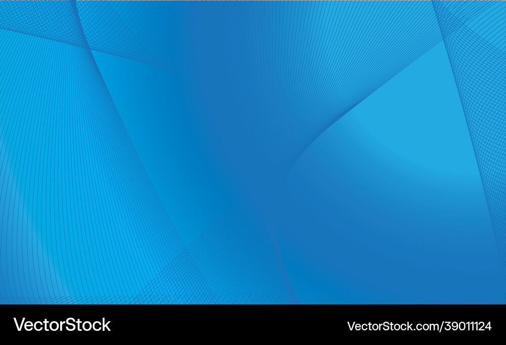 Blue abstract background design with unique lines Vector Image
