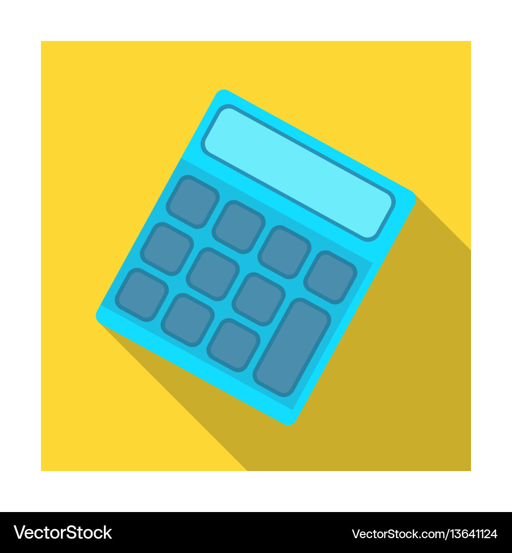 Calculator machine to quickly count data math vector image