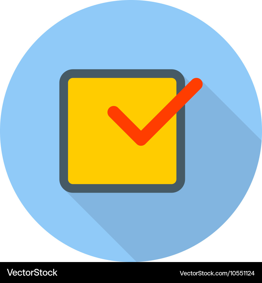 Checkbox vector image